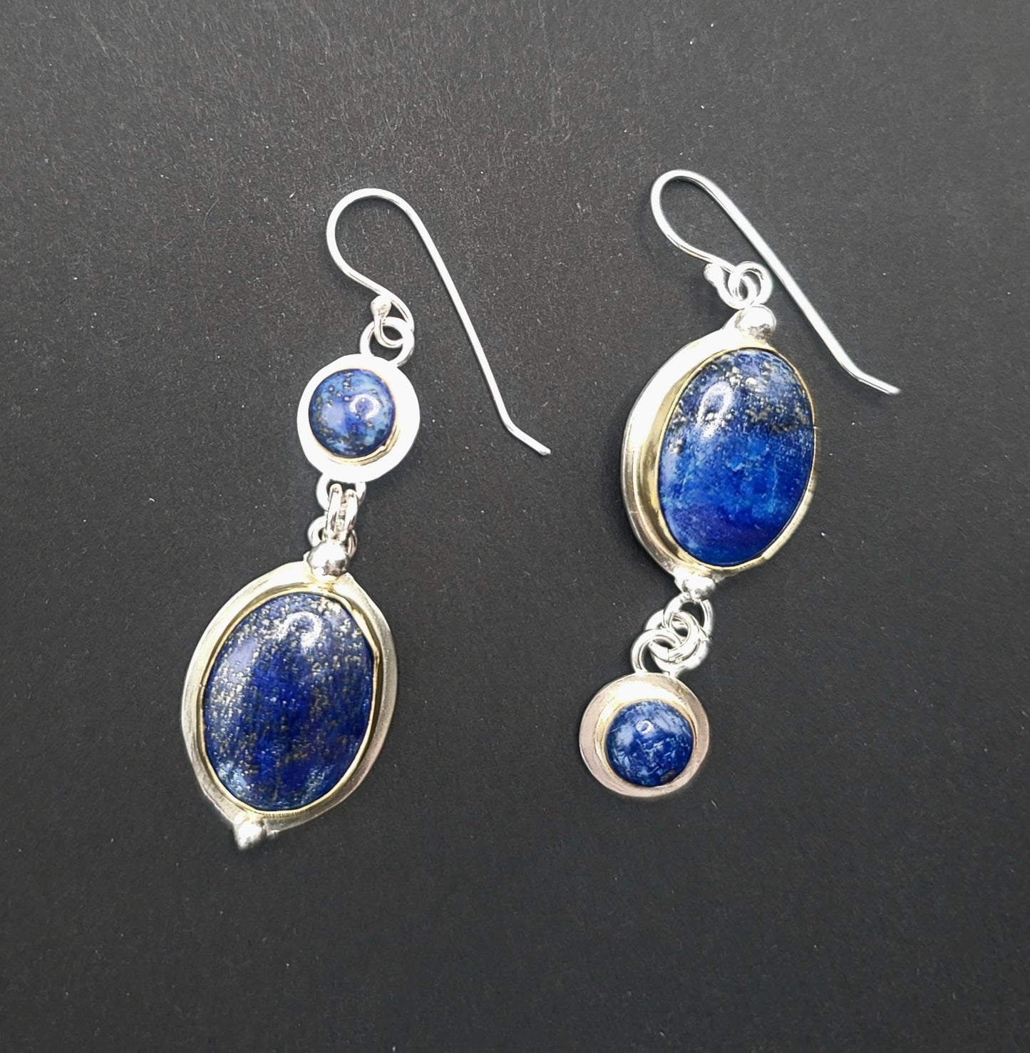 Gilded Lapis Earrings