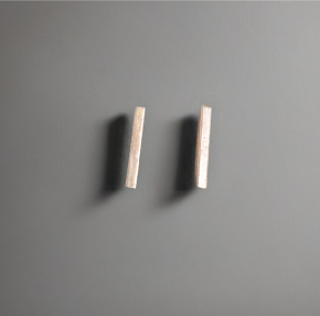 Simple Silver Bar Earrings