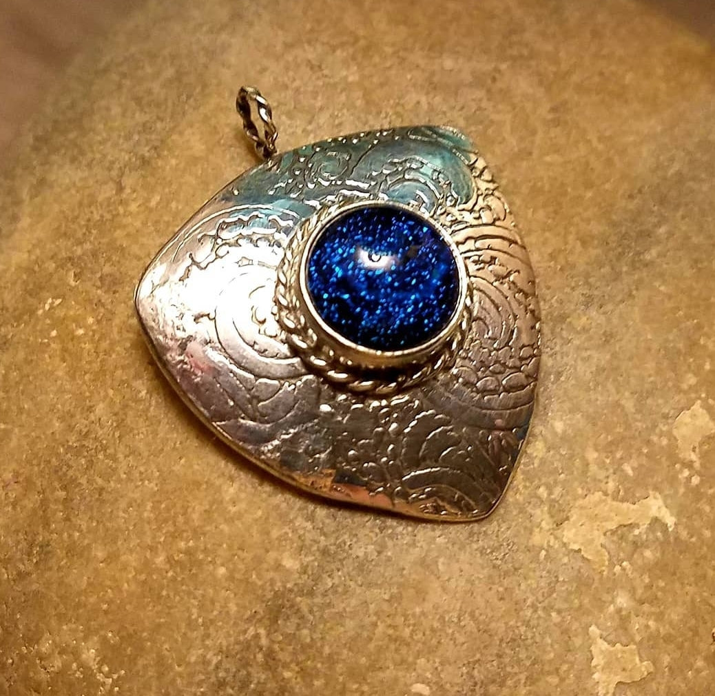 Unique Dichroic Glass Pendant