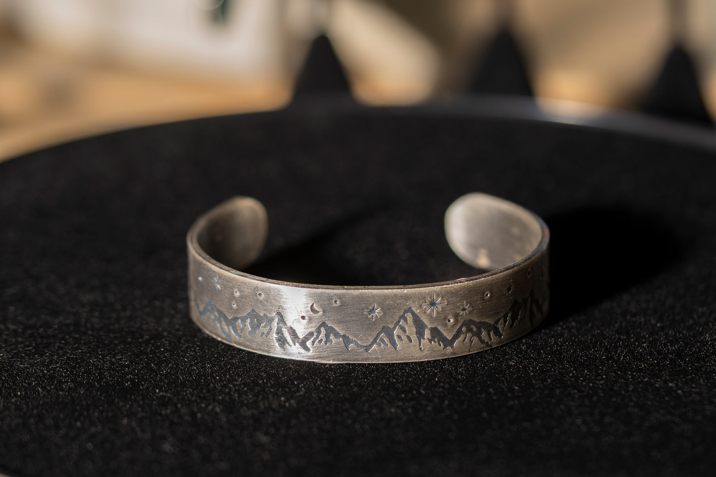 Mountain Peaks at Night Cuff